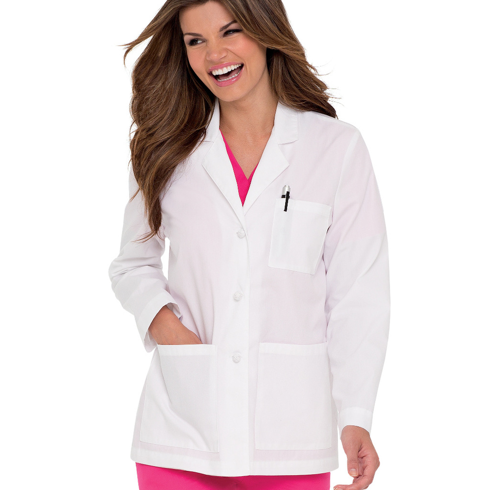 Landau French Knot Lab Coat